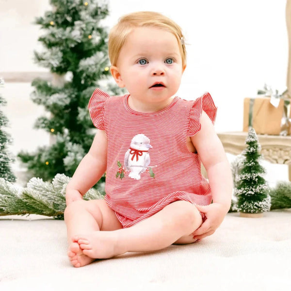 Bebe Christmas Kookaburra Bodysuit Red Stripe Canterbury Kids