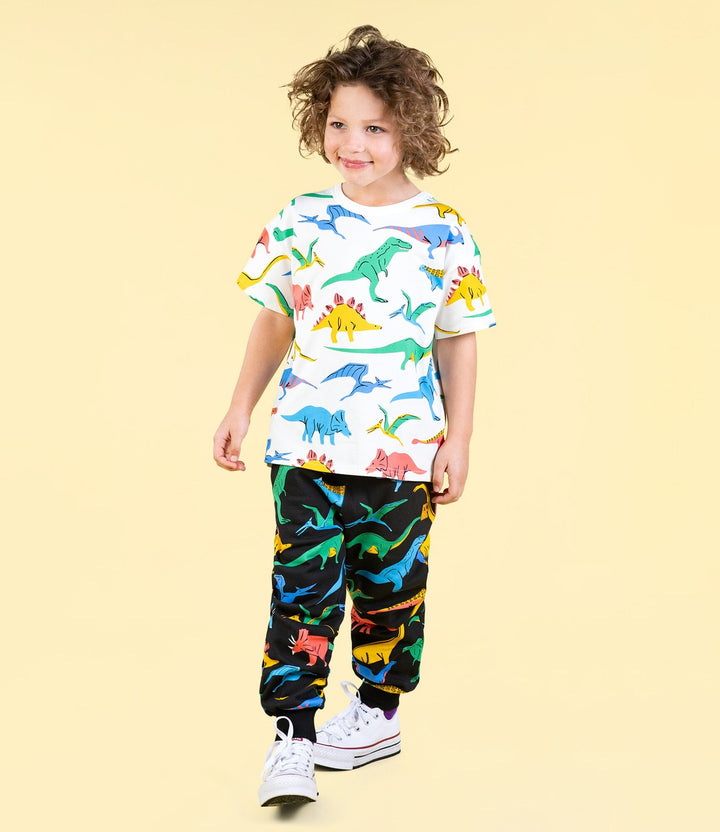 Rock Your Baby Dino Bright T-Shirt - Cream