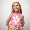 Rock Your Baby Floral Stripes Singlet Dress - Pink