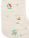 Embroidered Christmas Stocking | White | Purebaby