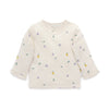 Purebaby Broderie Layering Top - Apple &amp; Pear Broderie