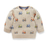 Purebaby Tractor Jacquard Jumper