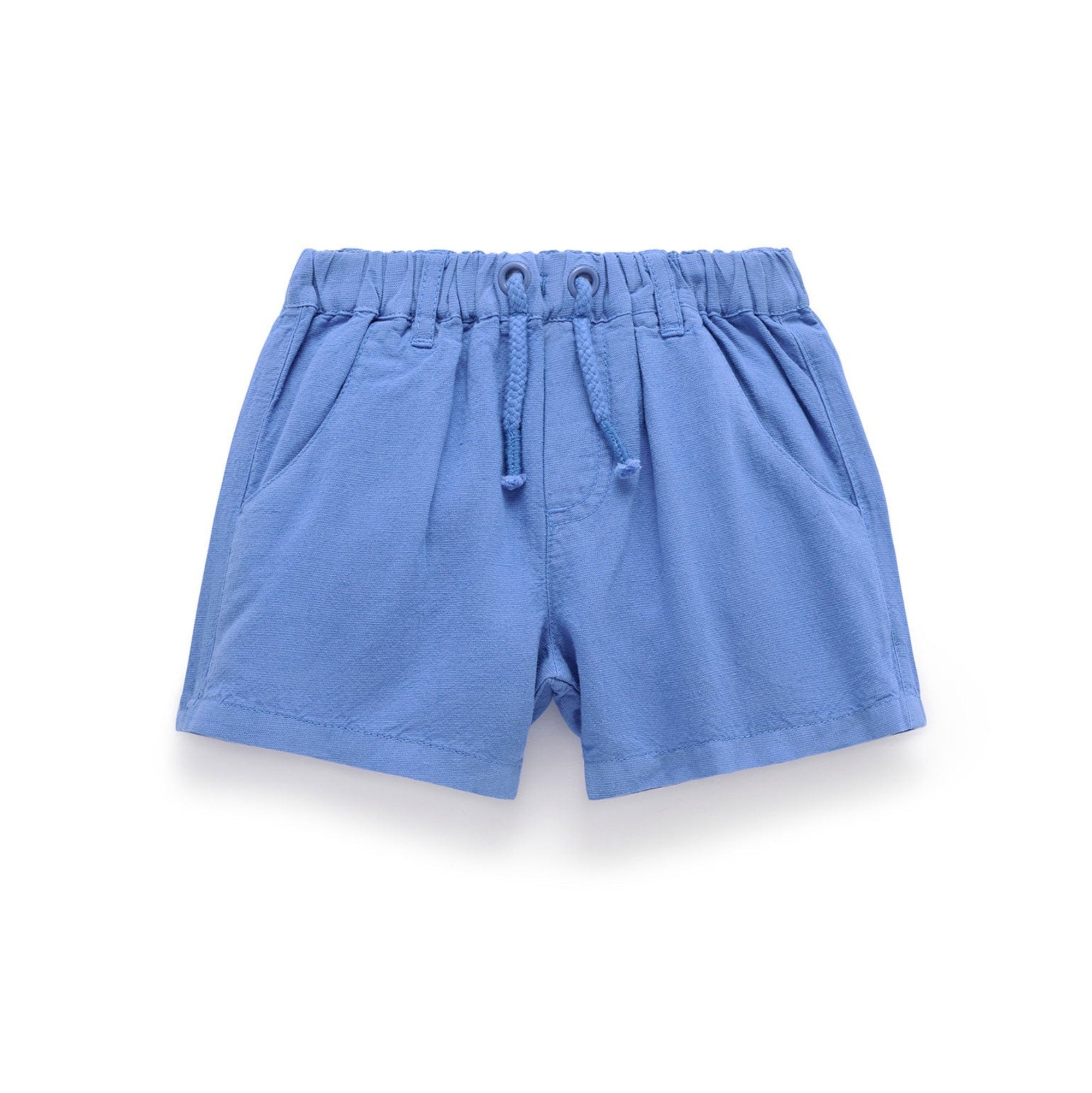 Purebaby Linen Blend Shorts - Pacific