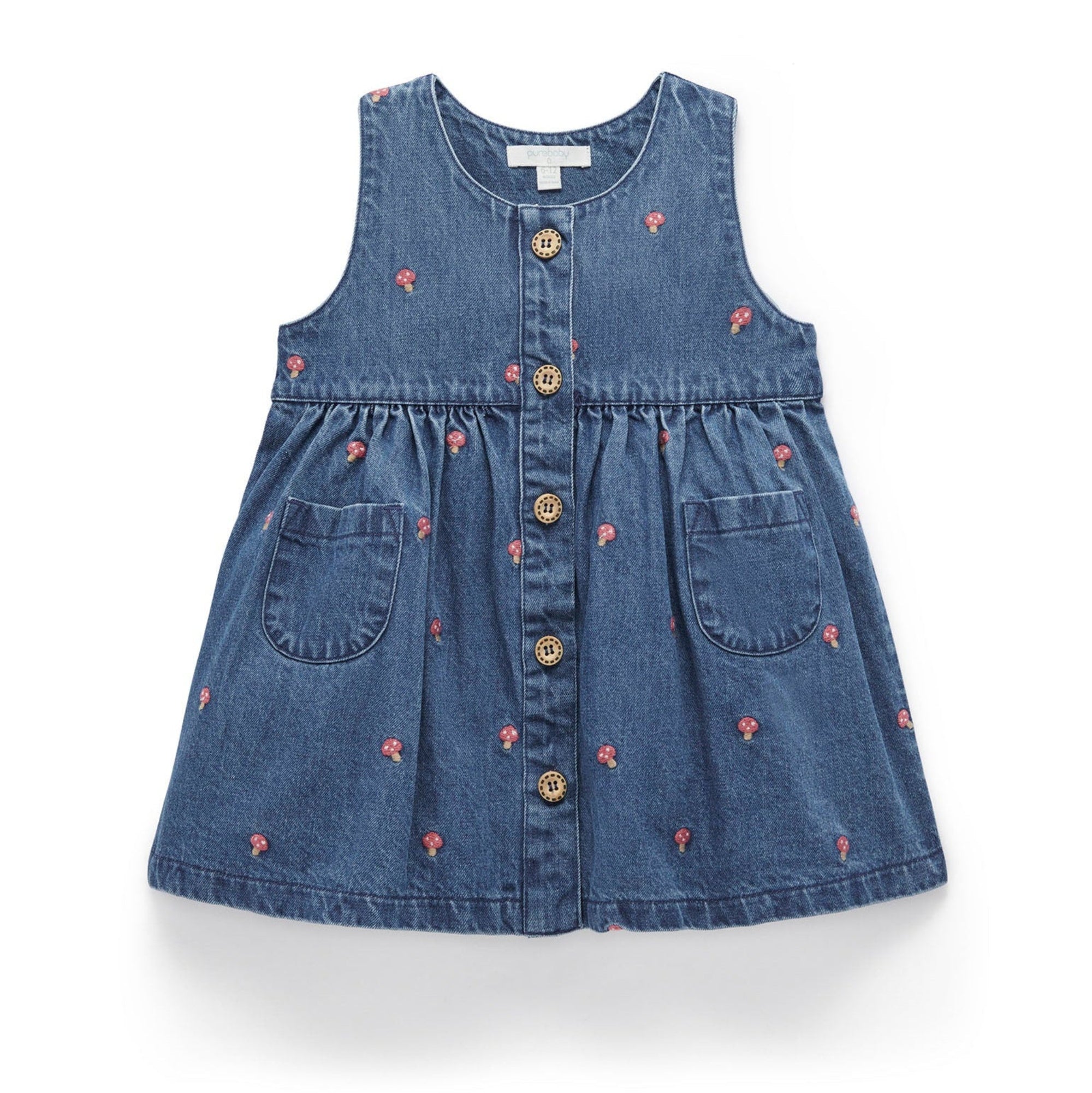 Embroidered Pinnie Toadstool Broderie