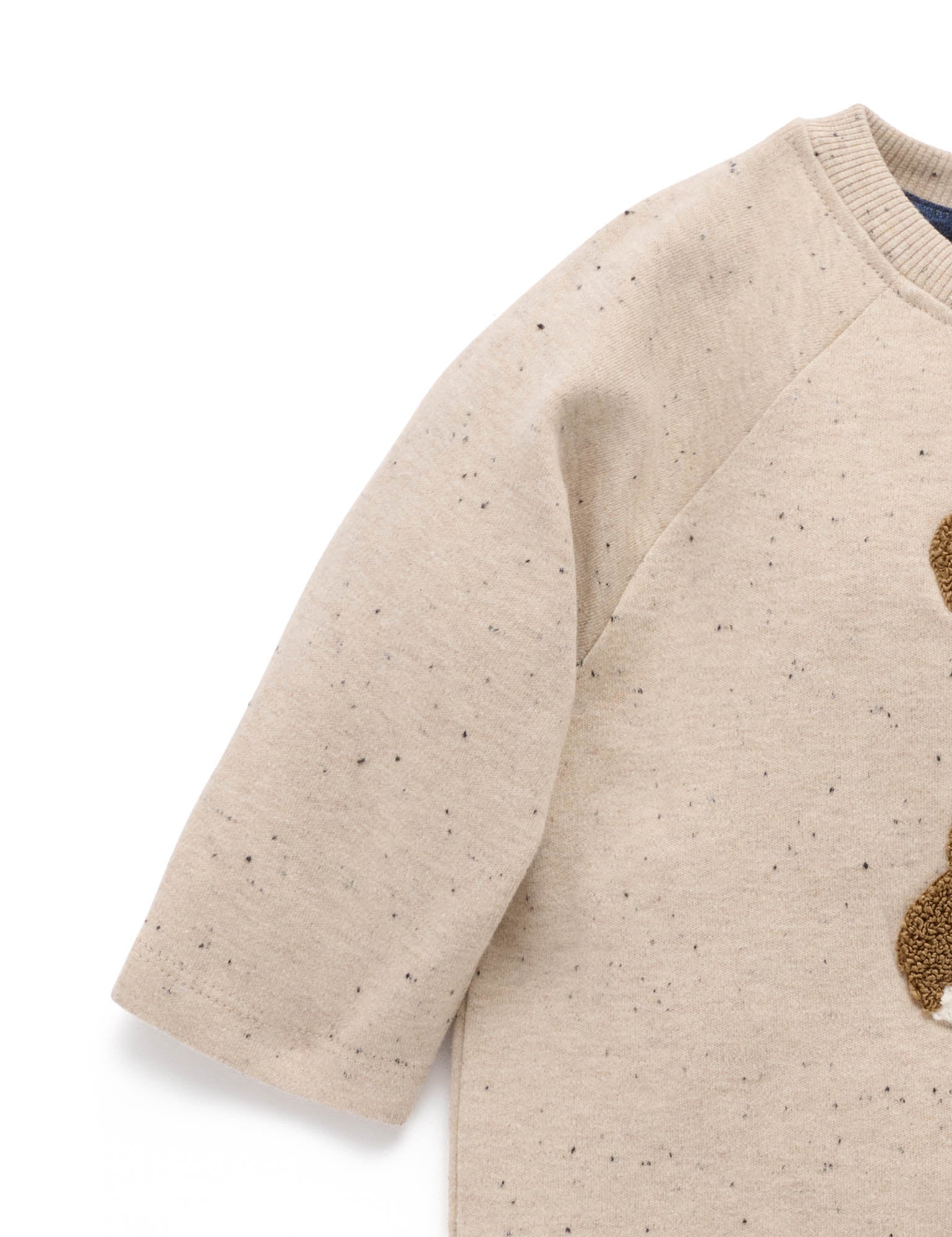 Doggy Thick Long Sleeve Tee - Oatmeal Neppy