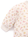 Purebaby Floral Fleece Zip Growsuit