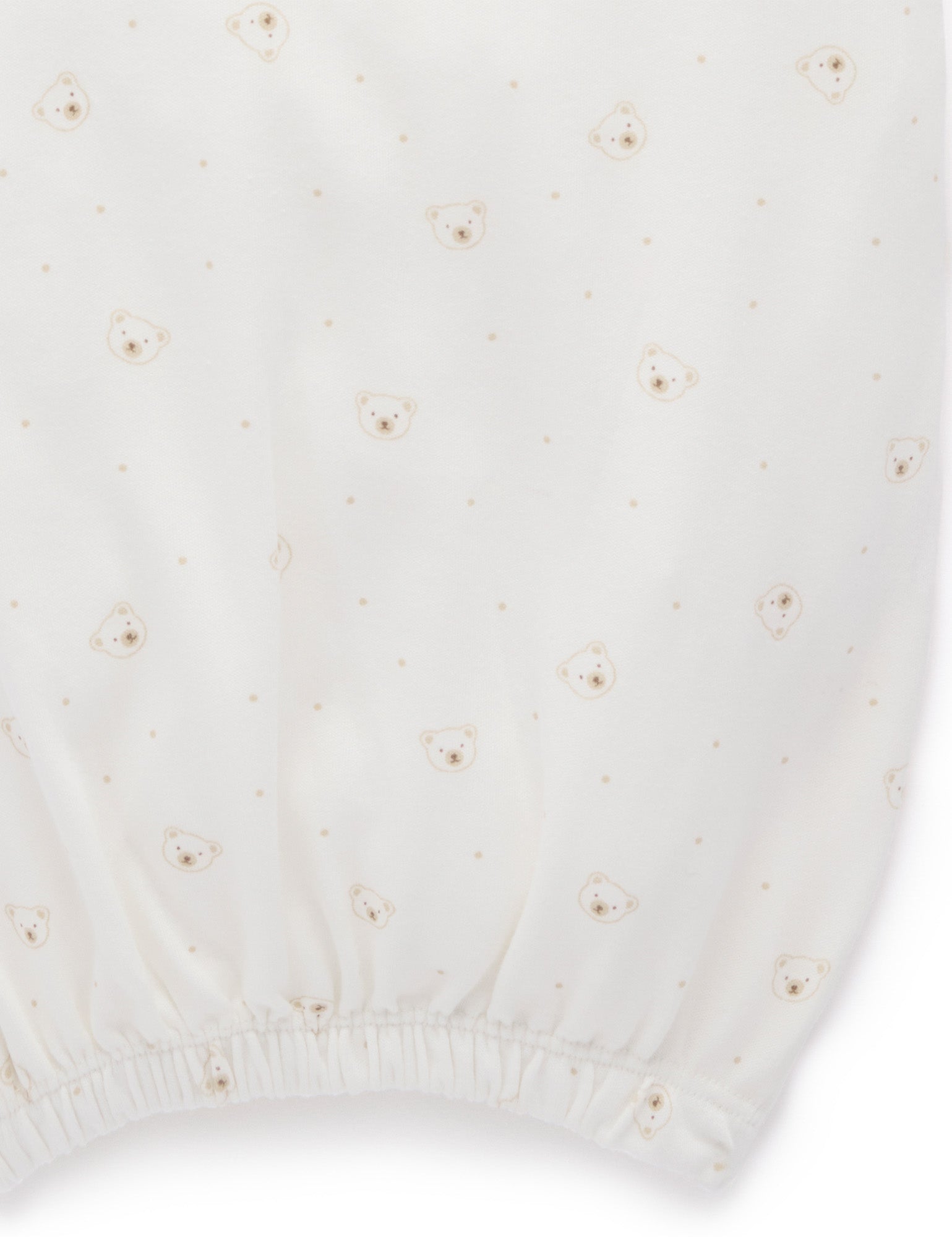 Purebaby Sleepsuit - Vanilla Bear