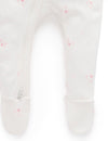 Purebaby 2 Pack Zip Growsuit - Pale Pink Bear