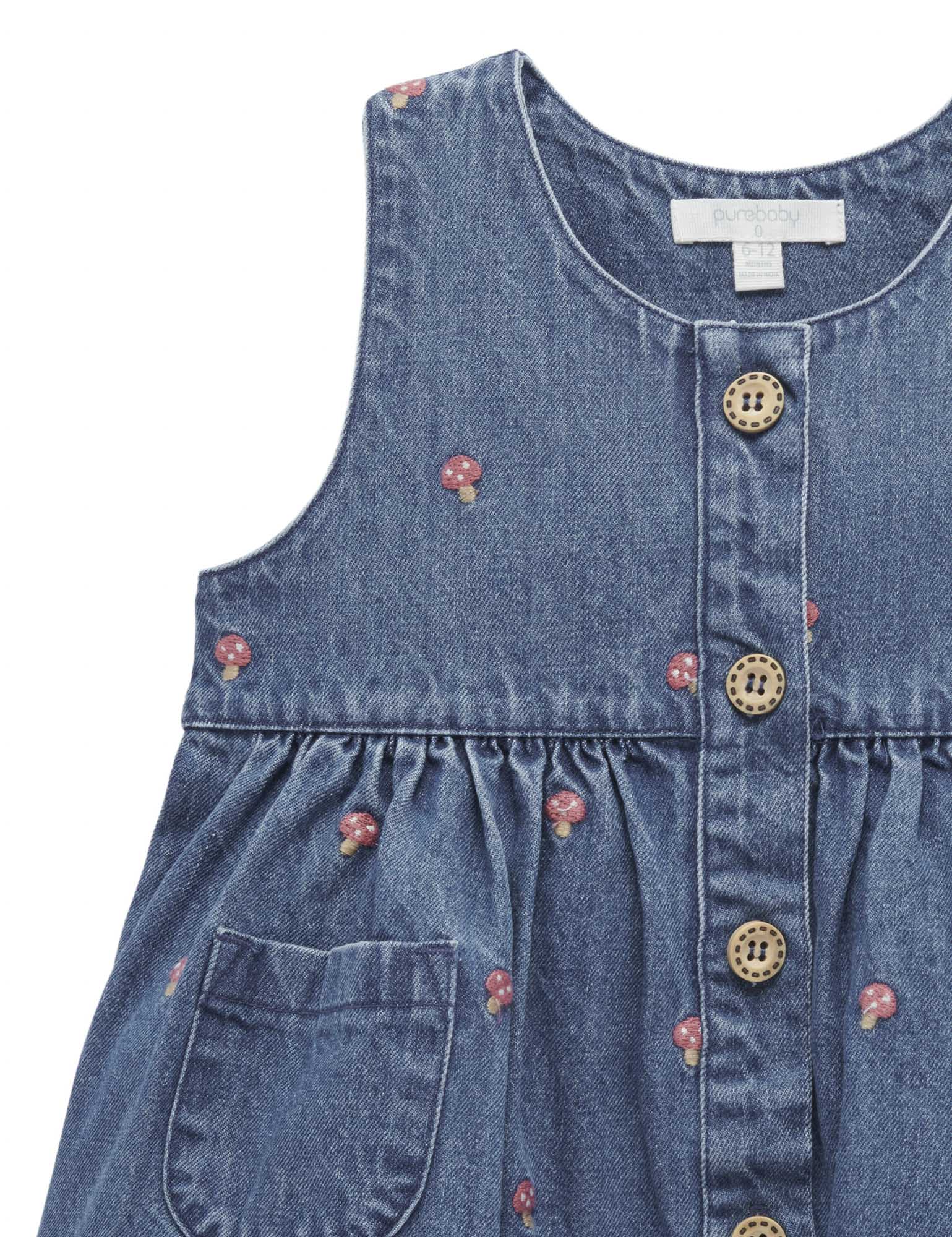 Embroidered Pinnie Toadstool Broderie