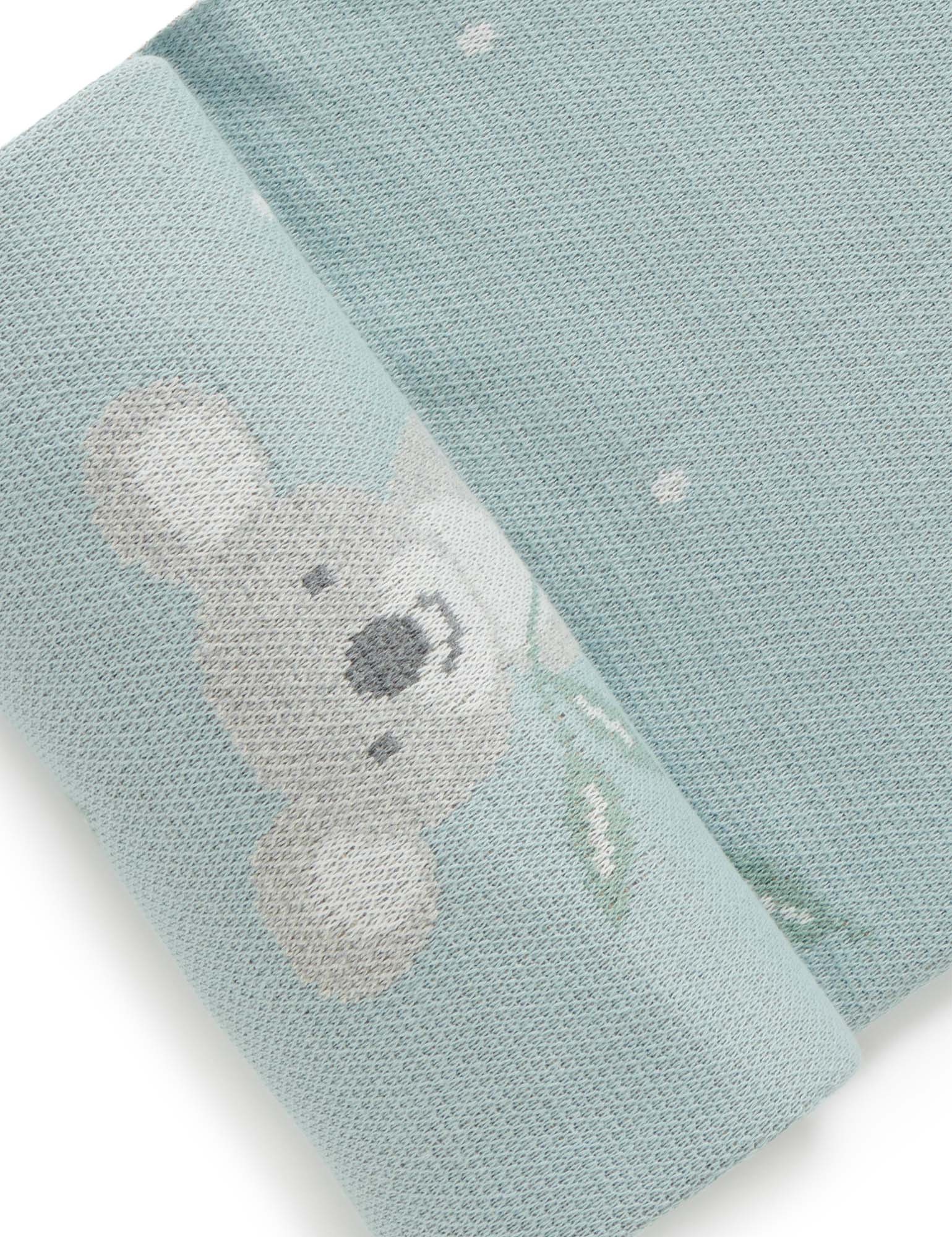Purebaby Bush Babies Jacquard Blanket