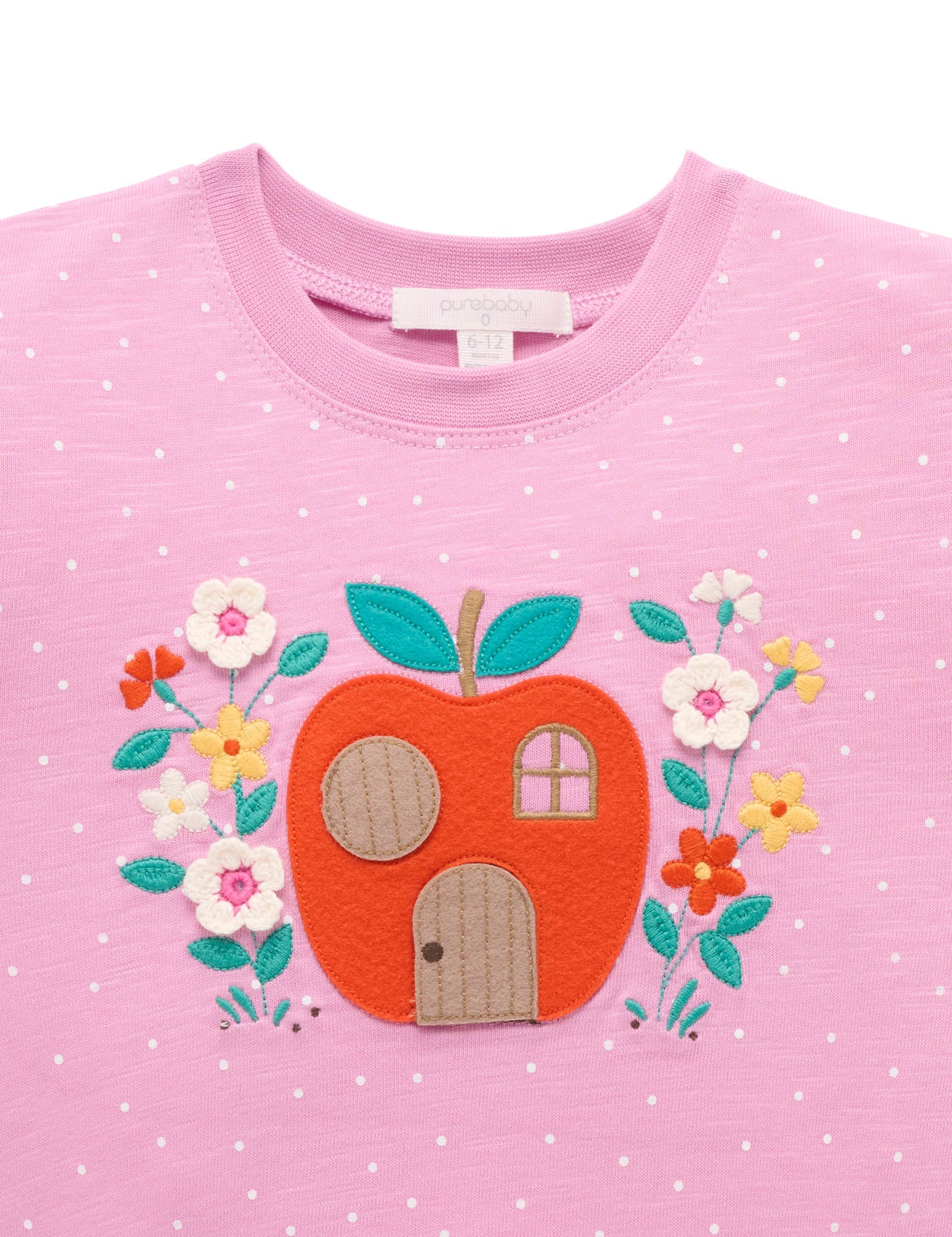 Ruffle Tee - Passionfruit Mini Spot
