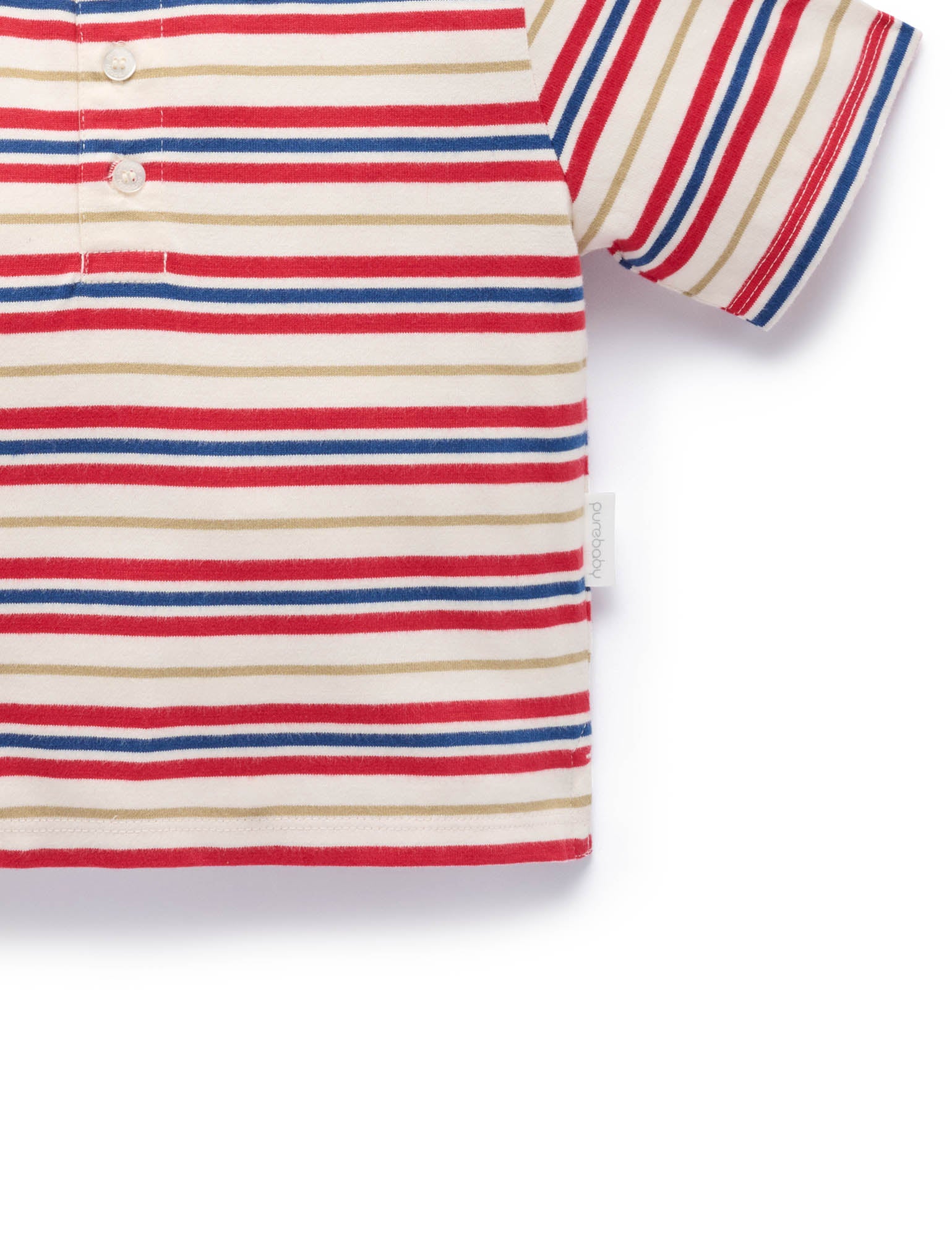 Oversized Striped Polo - Celebration striped