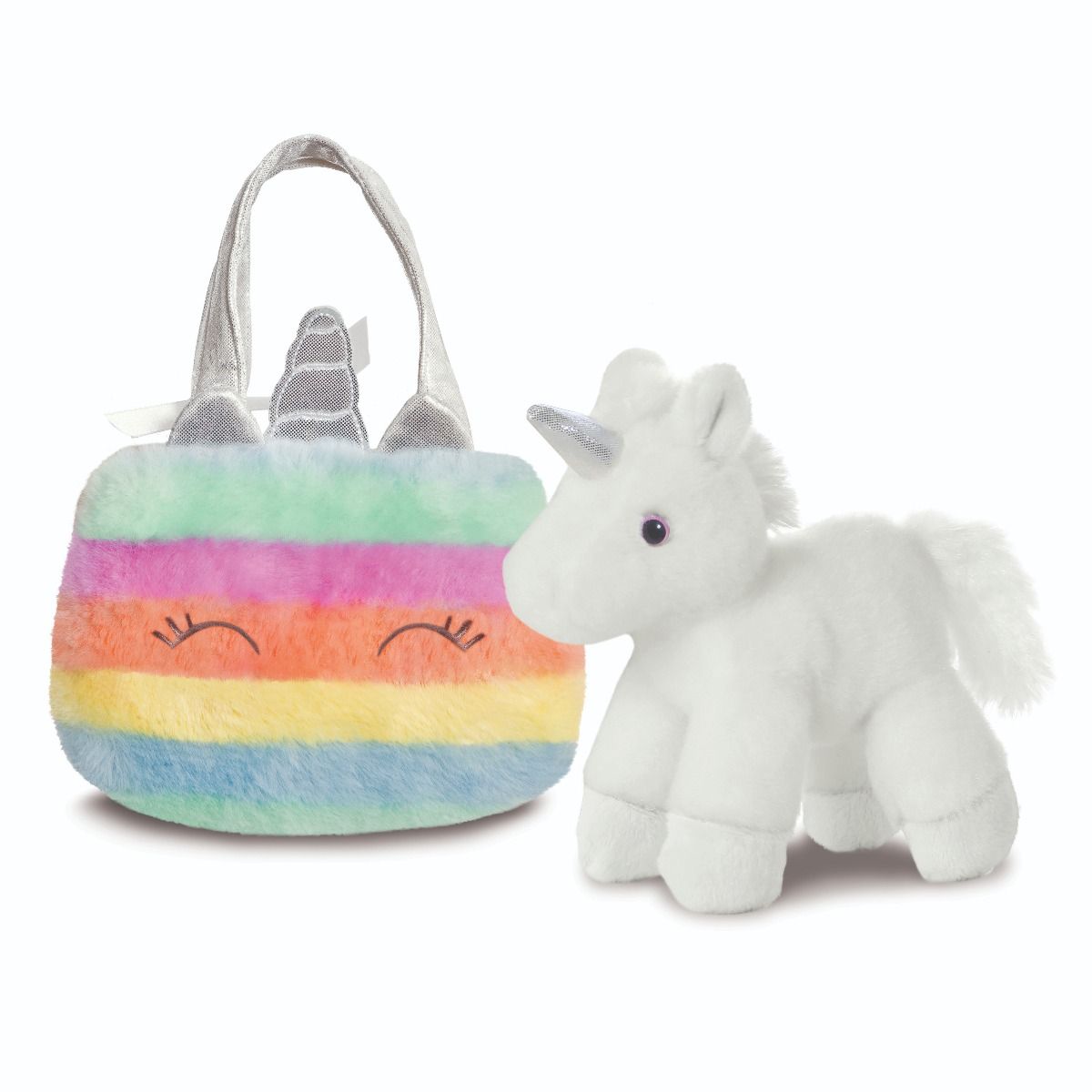 Fancy Pals Unicorn in Rainbow Bag