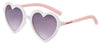 Frankie Ray Sunglasses - Heart in White and Pink