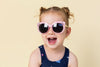 Frankie Ray Sunglasses - Floss Pink with lashes