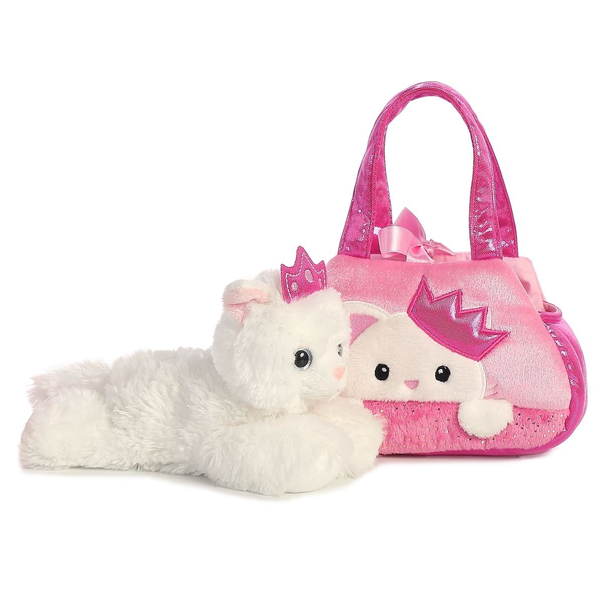 Fancy Pals Princess Cat in Pink Heart Bag