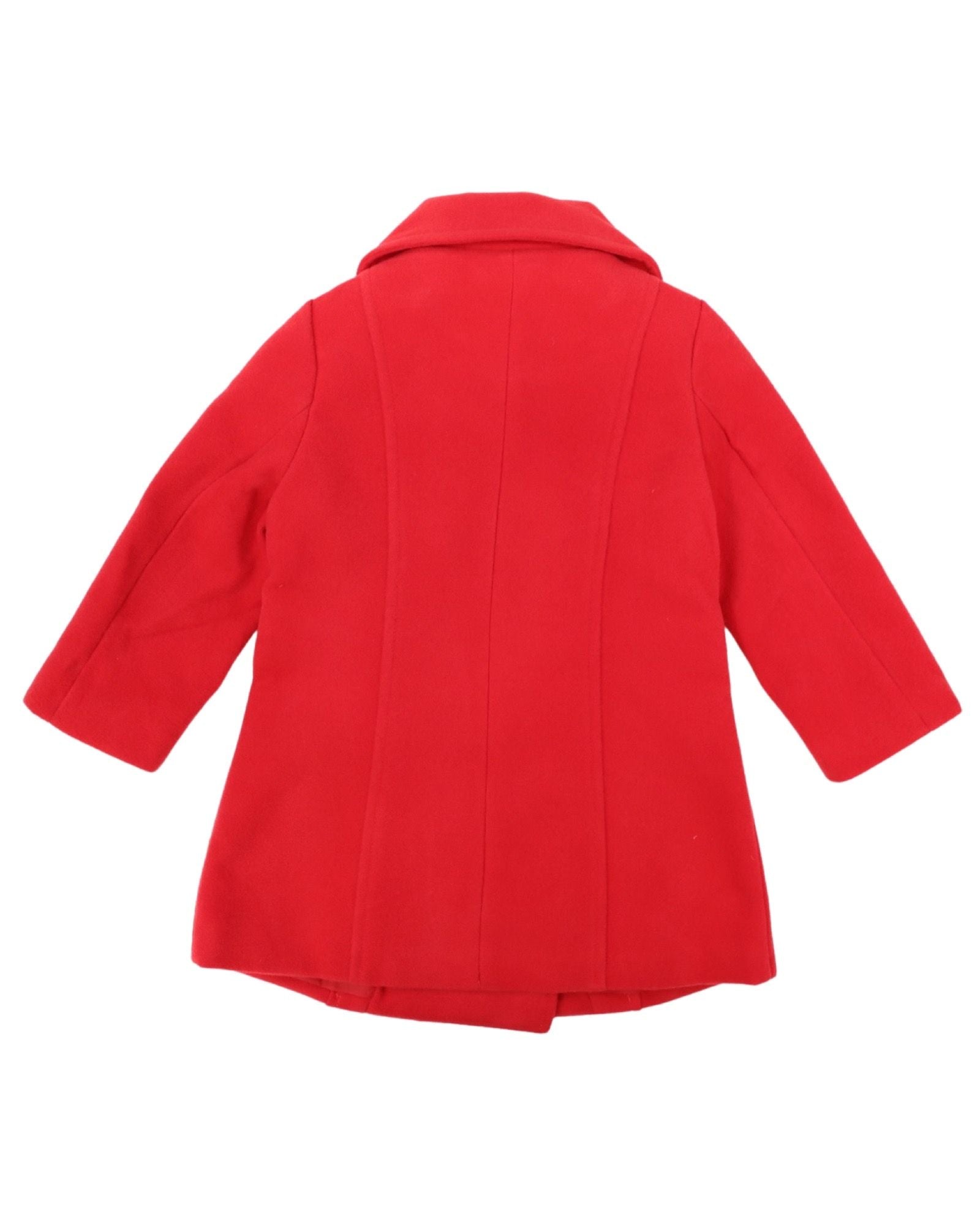 Korango Classic Girls Overcoat Red