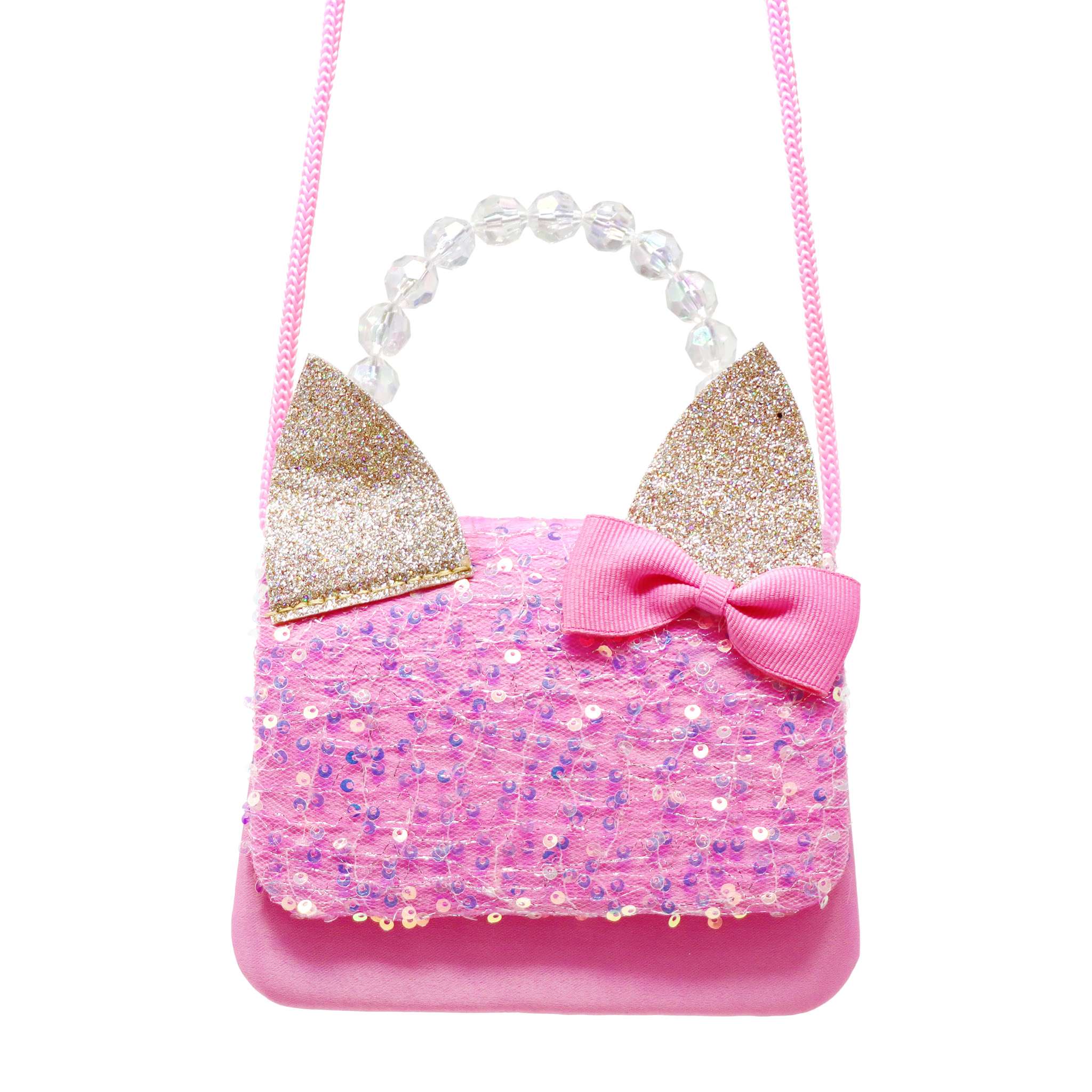 Pink best sale sparkle bag