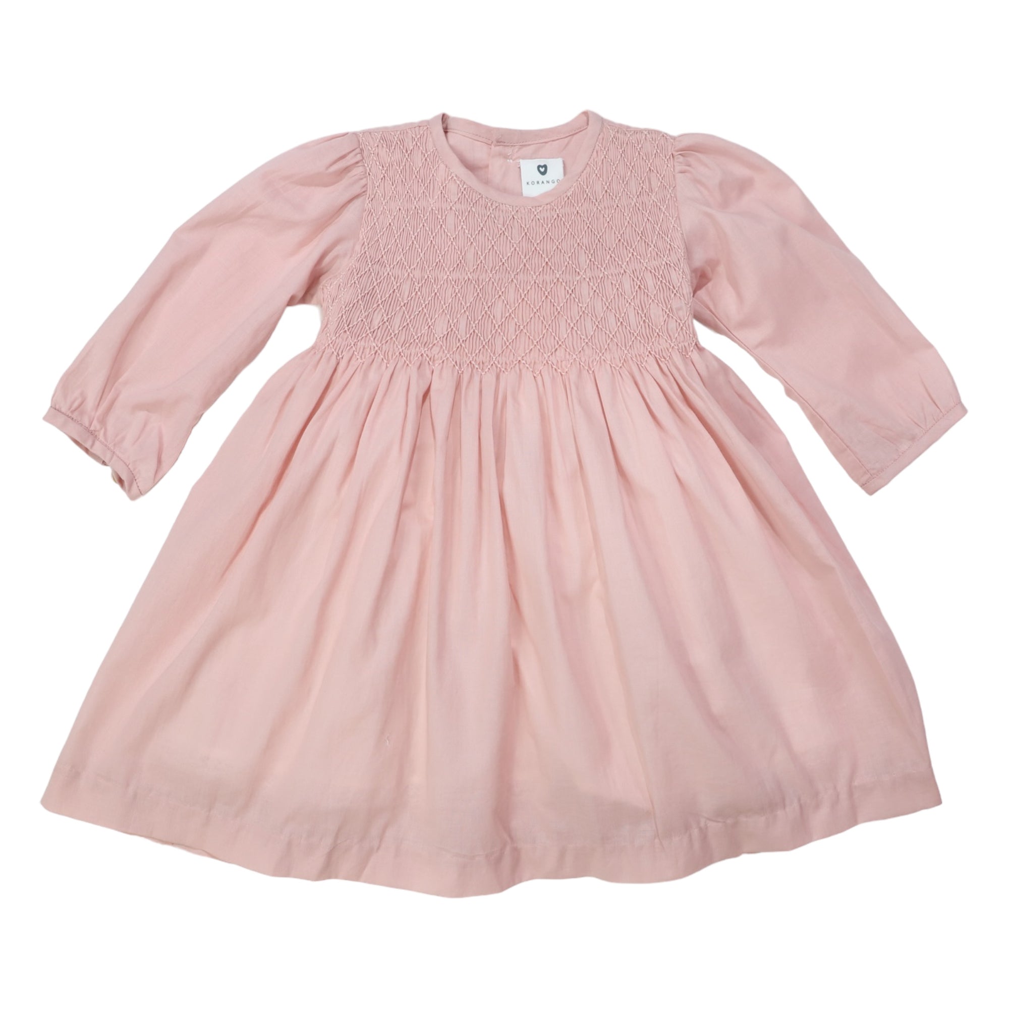 Korango Subtle Smocked Dress - Dusty Pink