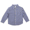 Korango Long Sleeve Shirt Check Design - Blue