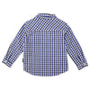 Korango Long Sleeve Shirt Check Design - Blue