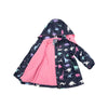 Korango Girl Dino Colour Change Raincoat - Navy