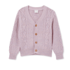 Milky Fleck Cable Knit Cardigan - Pastel