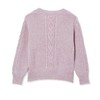 Milky Fleck Cable Knit Cardigan - Pastel