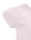 Purebaby Pointelle Tee - Mother Of Pearl
