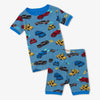 Hatley Boys Cars Organic Cotton Short Pajama Set - Blue