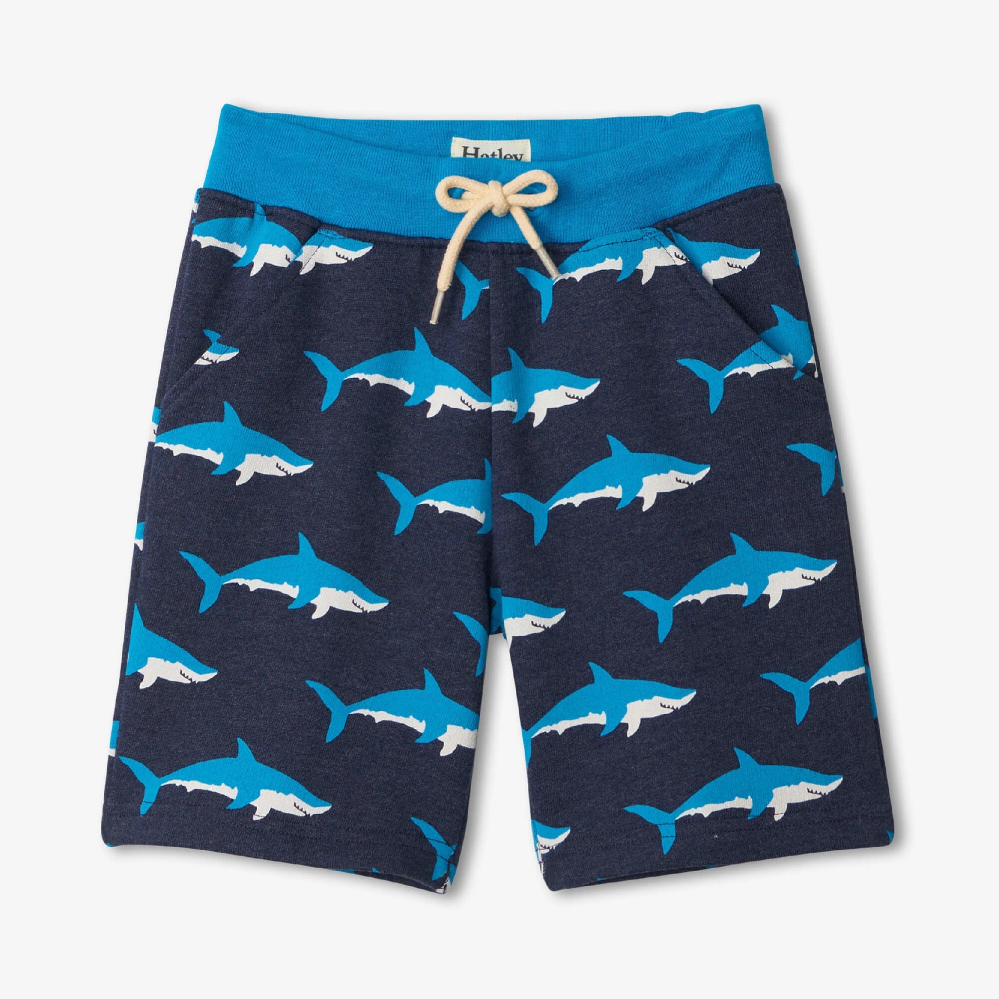 Hatley Boys Swimming Sharks Terry Shorts