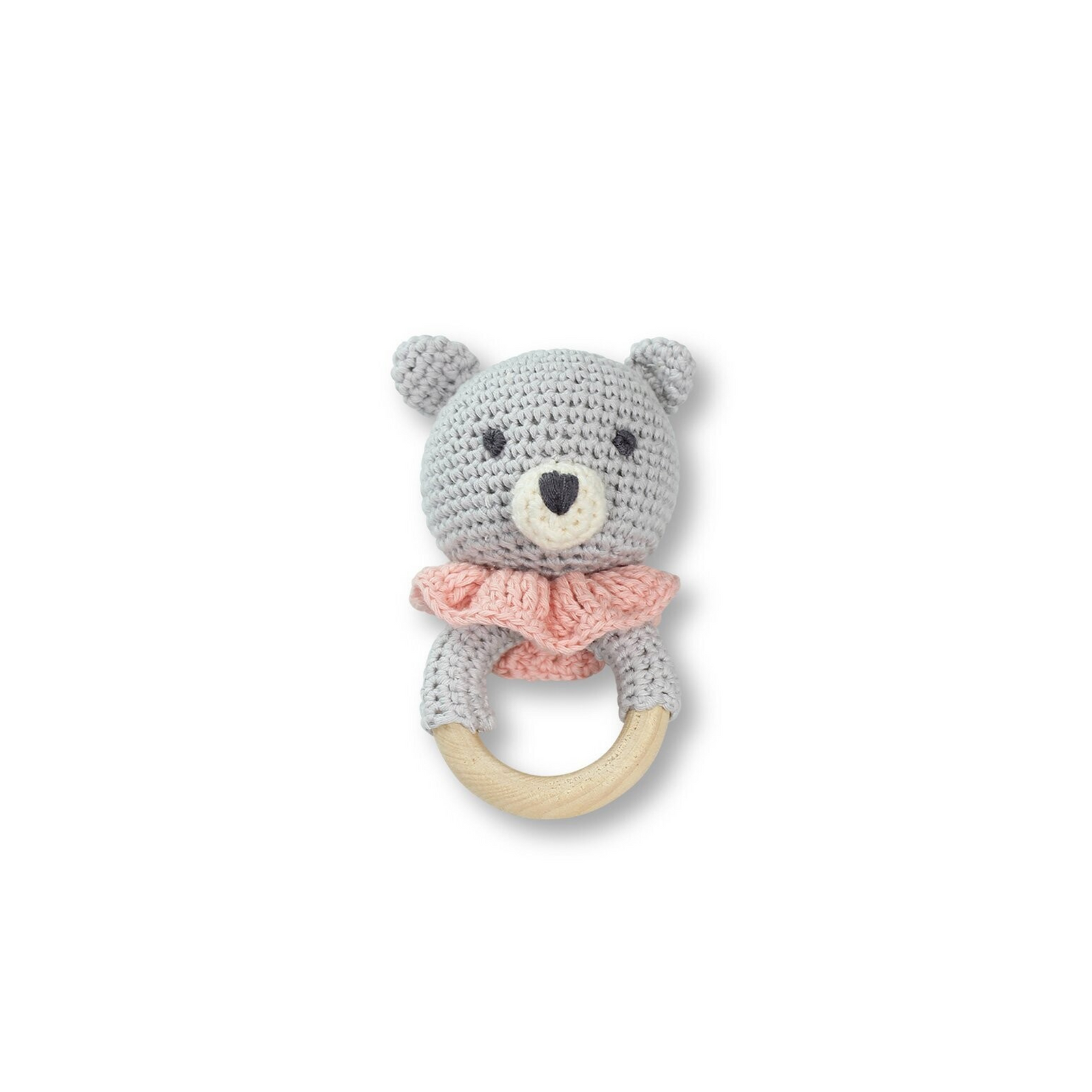 Dlux Crochet Teddy Teether - Pink