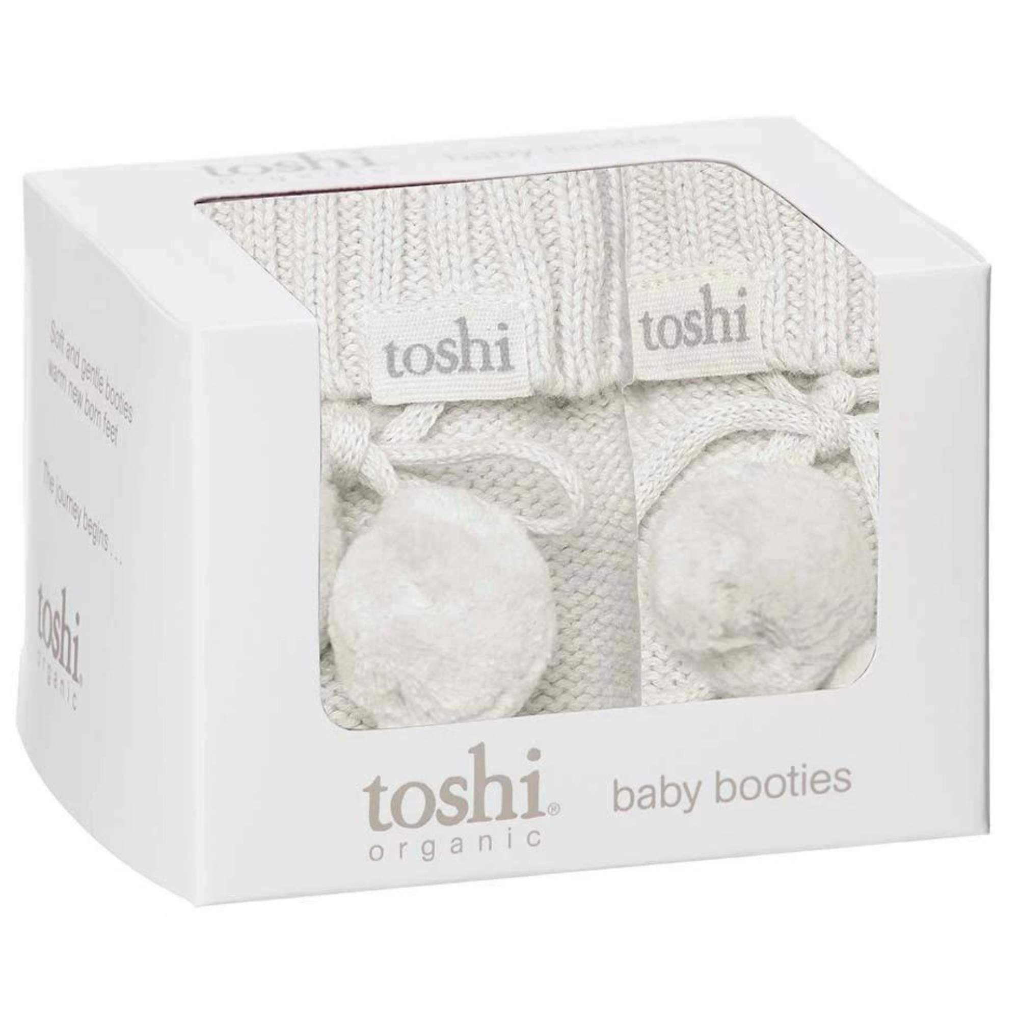 Toshi Organic Booties - Pebble