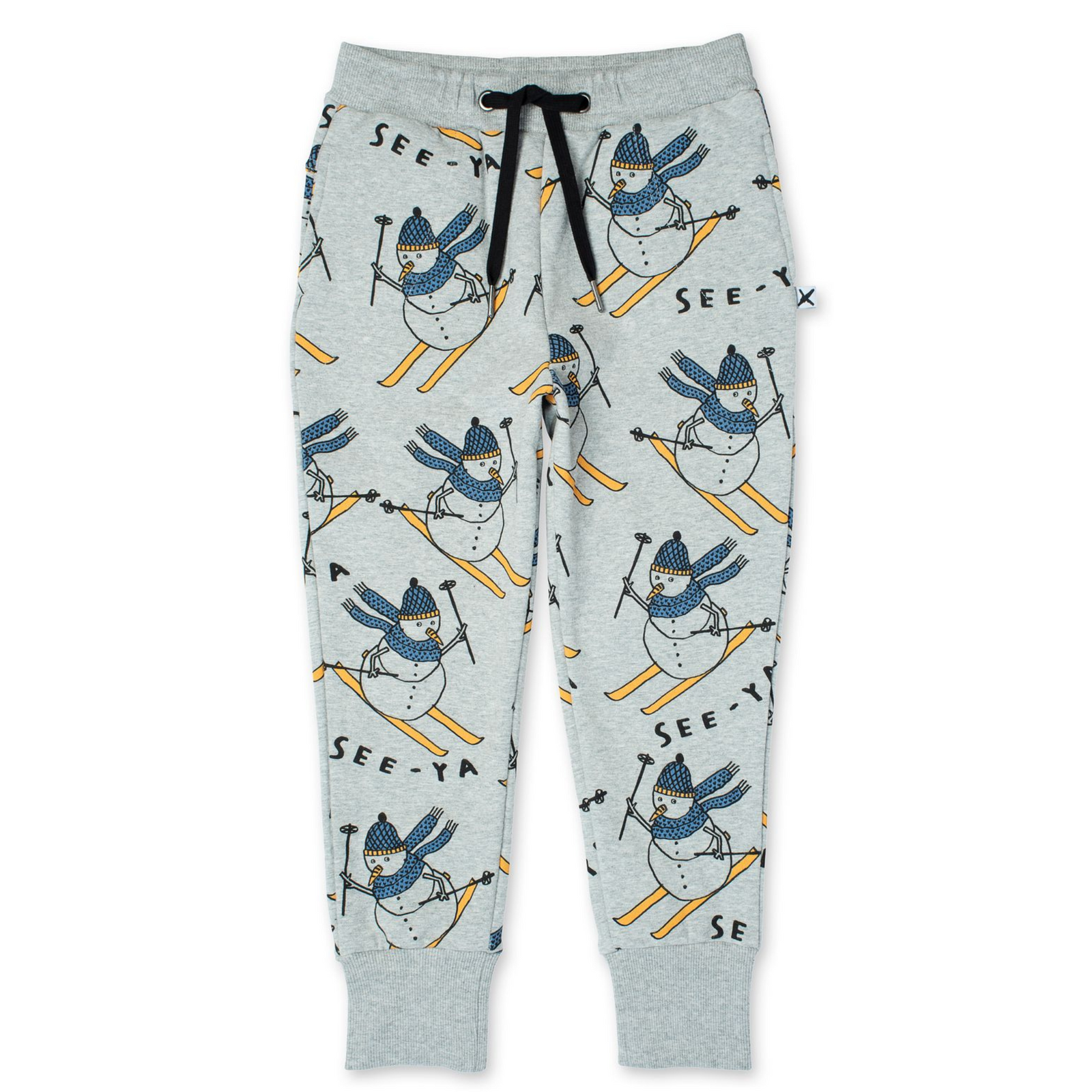 Minti Speedy Snowman Furry Trackies  -  Grey Marle