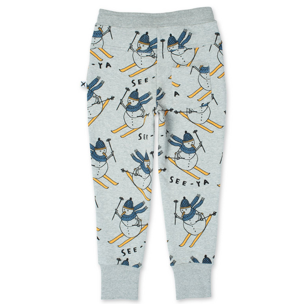 Minti Furry Trackies - Leopard Spot Mustard main image 1
