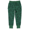 Minti Sketched Dinos Furry Trackies  -  Kelly Green