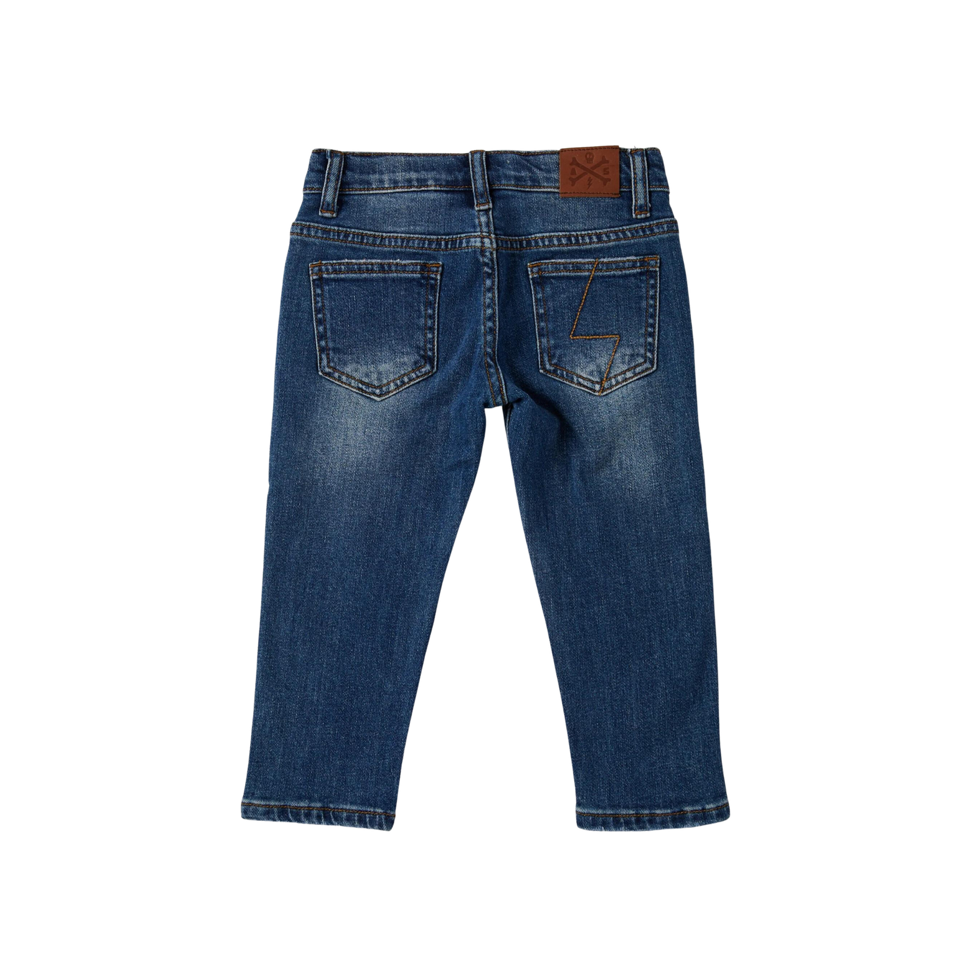 Alphabet Soup Boys Relaxed Jeans - Mid Blue