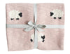 Alimrose &#39;Baa Baa&quot; Organic Knit Blanket -Pink - Blanket - Alimrose