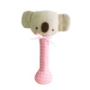 Alimrose Baby Koala Stick Rattle - Pink with White Spot - Rattle - Alimrose