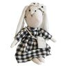 Alimrose Mini Sofia Bunny Black Check - Doll - Alimrose