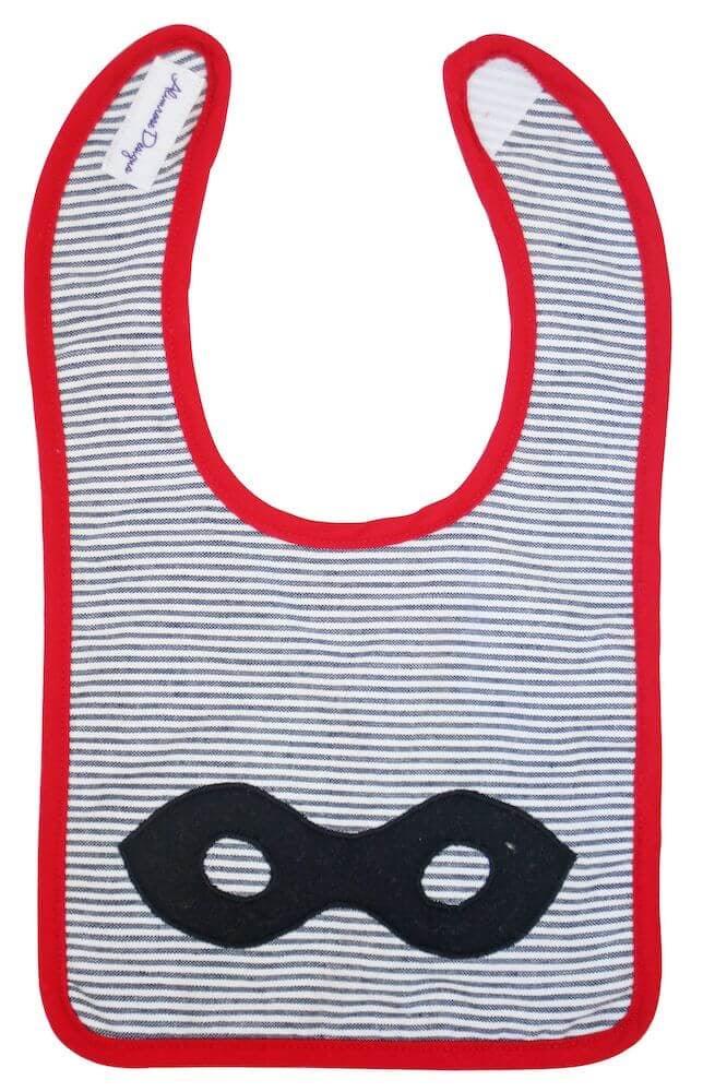 Alimrose Super Hero Bib - Grey/Red -  - Canterbury Kids