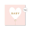 Baby Heart Balloon Gift Card - Pink - Card - Just smitten