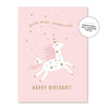 Birthday Pretty Unicorn Card - Card - Just smitten