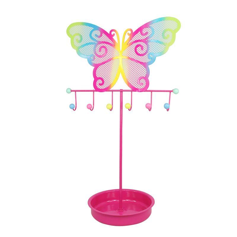 Colourful Butterfly Jewellery Stand - Toys/Accessories - Pink poppy