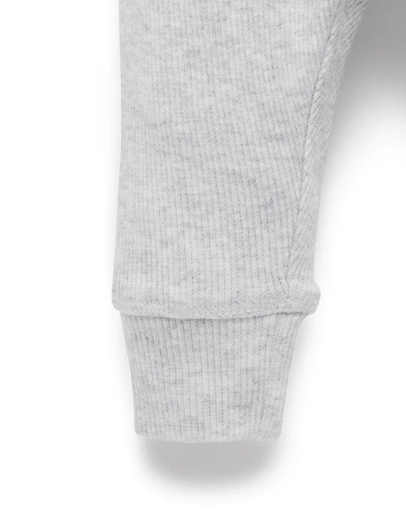 Purebaby Everyday Legging - Pale Grey Melange