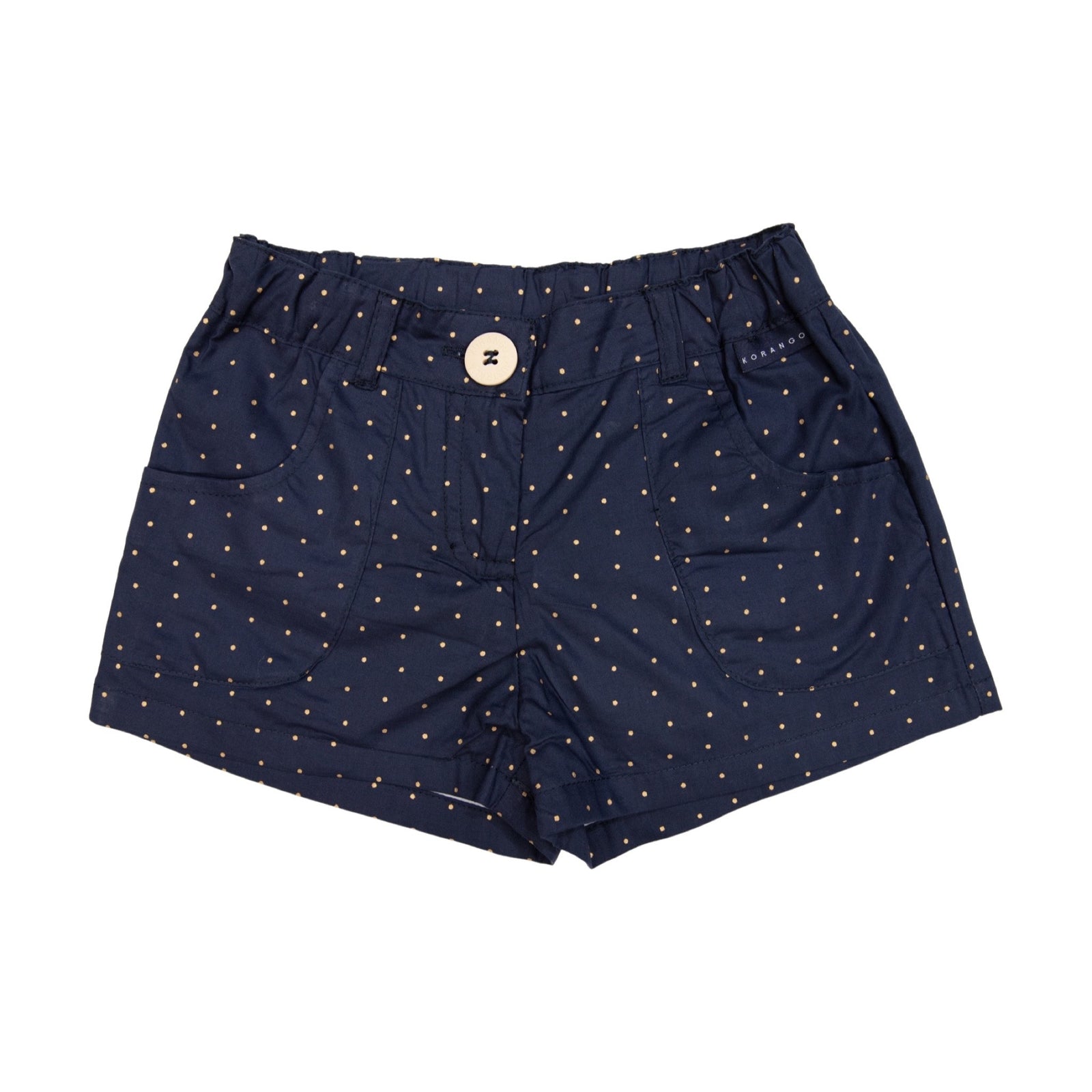 Korango Gold Spot Cotton Poplin Short - Navy