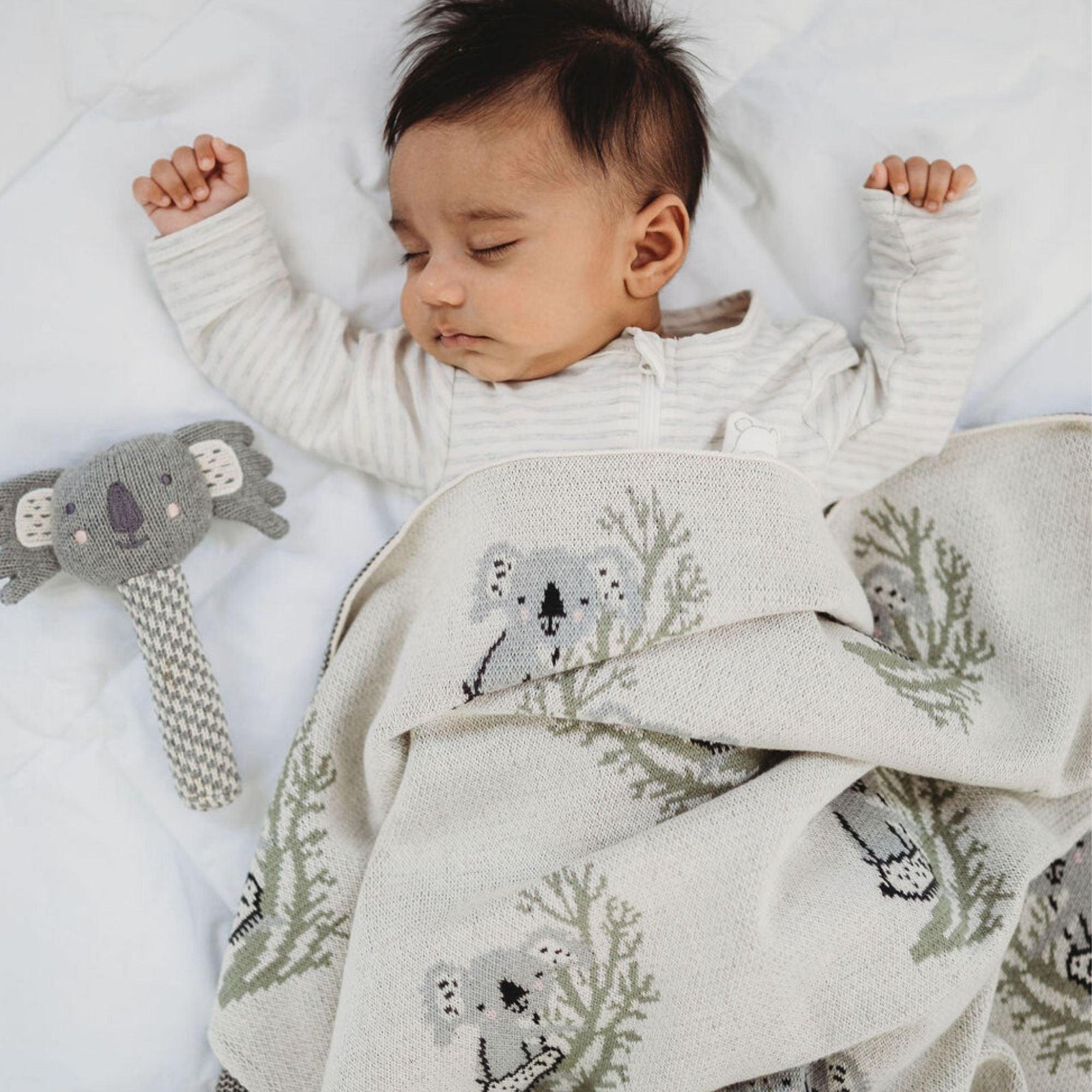 Di Lusso - Clancy Koala Baby Blanket - Blanket - Di Lusso