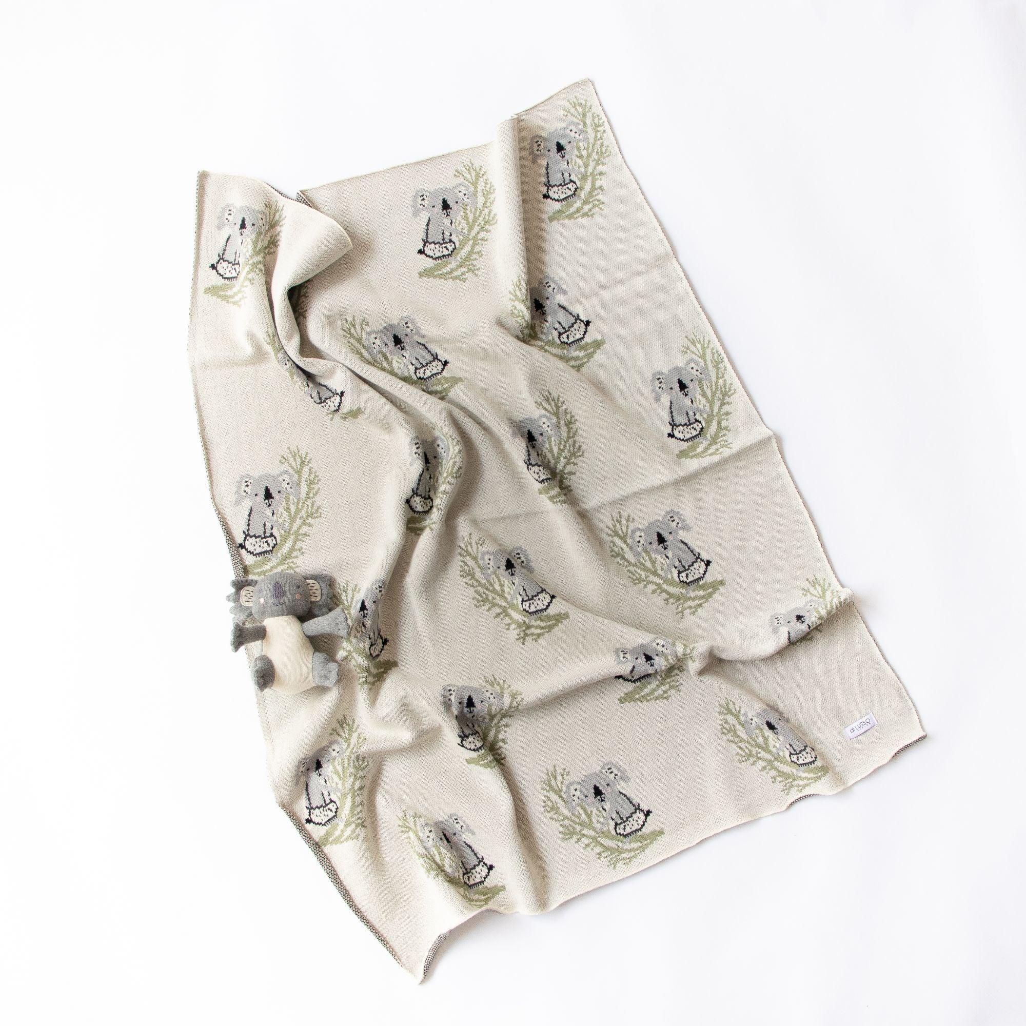 Di Lusso - Clancy Koala Baby Blanket - Blanket - Di Lusso