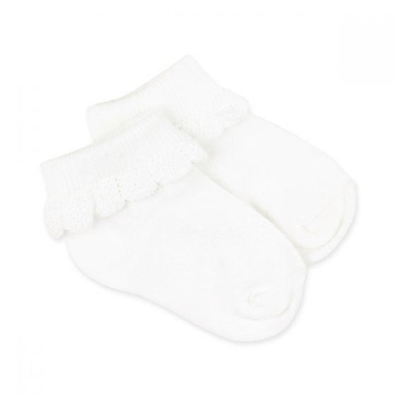 Drop Needle Cream Socks - socks and tights - Bebe by Minihaha