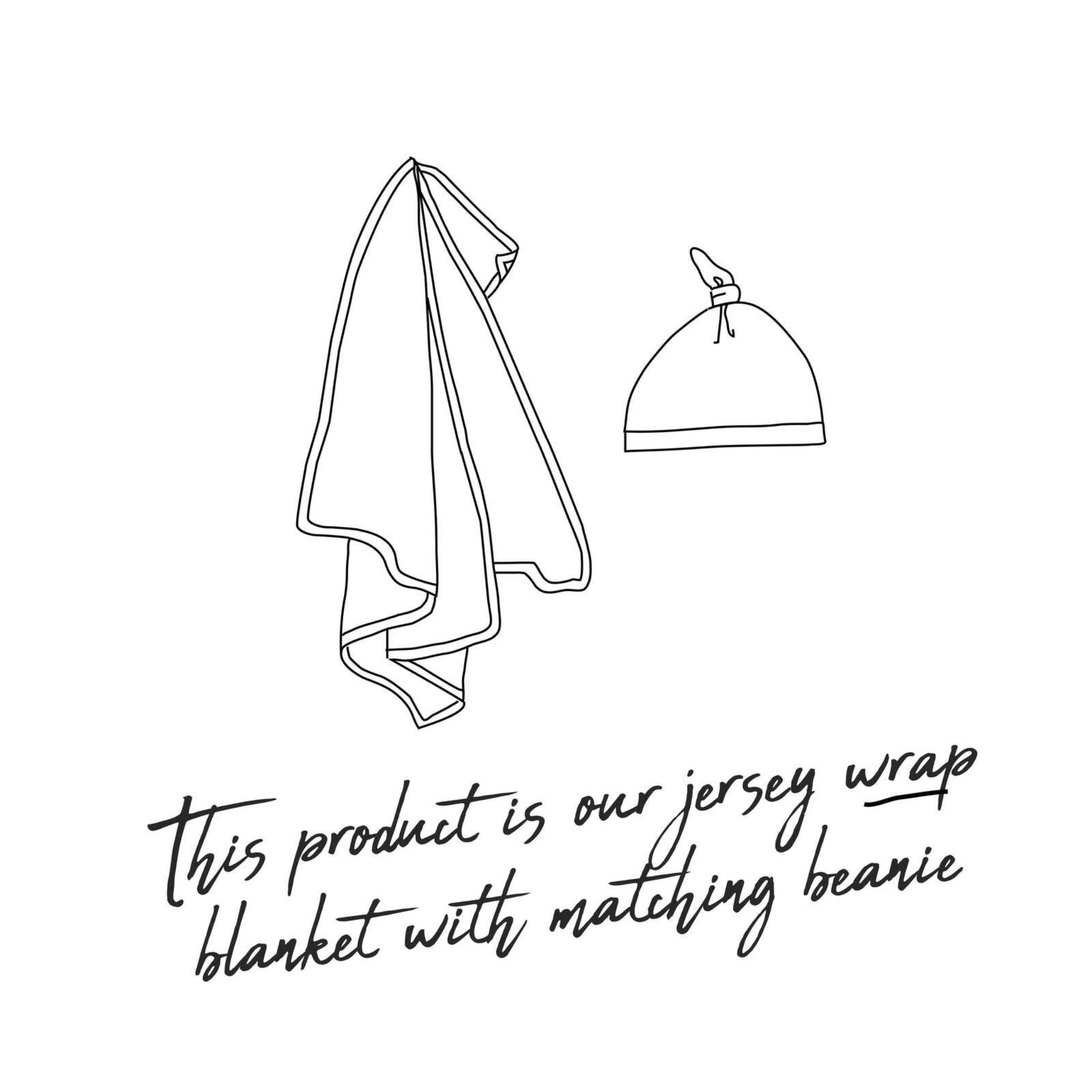 Eucalypt - Snuggle Hunny Baby Jersey Wrap &amp; Beanie Set - Baby Swaddle - Snuggle Hunny Kids